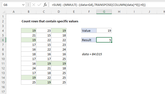 Excel Formula Count Rows That Contain Specific Values Exceljet 8572